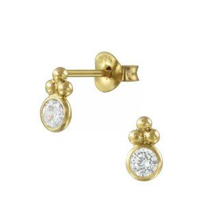 Solitaire Diamond Mini Studs Earrings - Cubic Zirconia